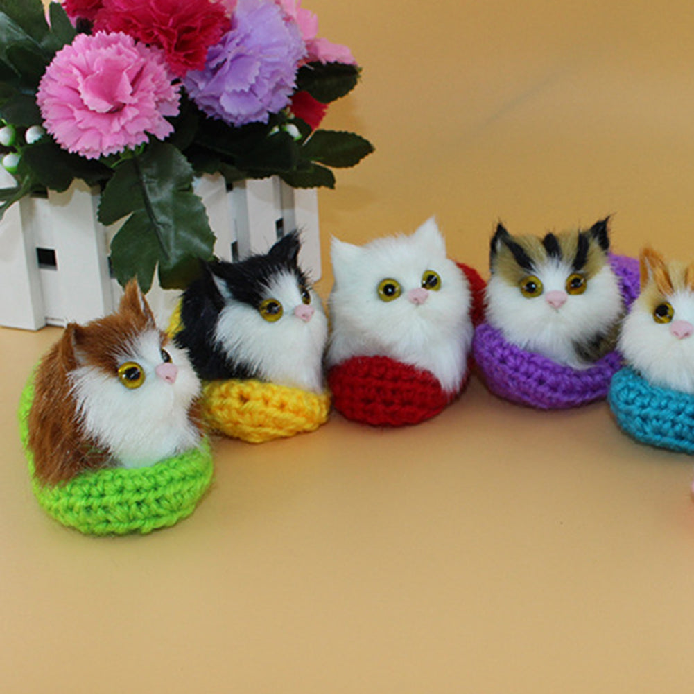 Kids Toy Cute Cat Slippers Sounding Simulation Plush Animal Decor Xmas Gift