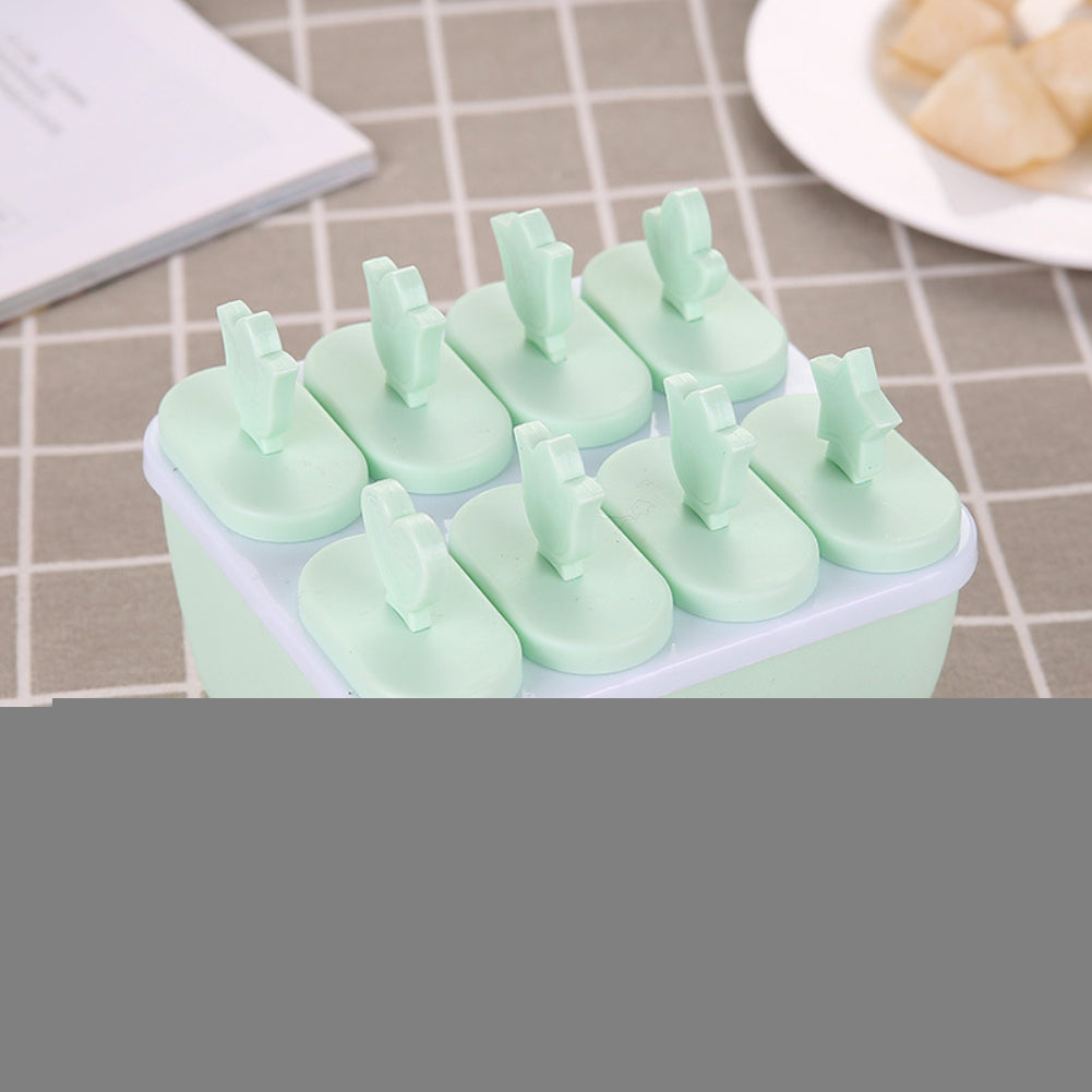 Plastic Popsicle Ice Cream Mold Maker Tray Cube DIY Kitchen Tool with Cover