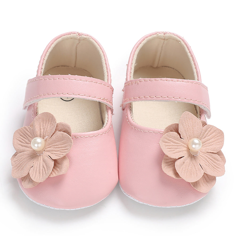 Cute Baby Girls Infants Autumn Flower Shoes Prewalker Footwear First Walker