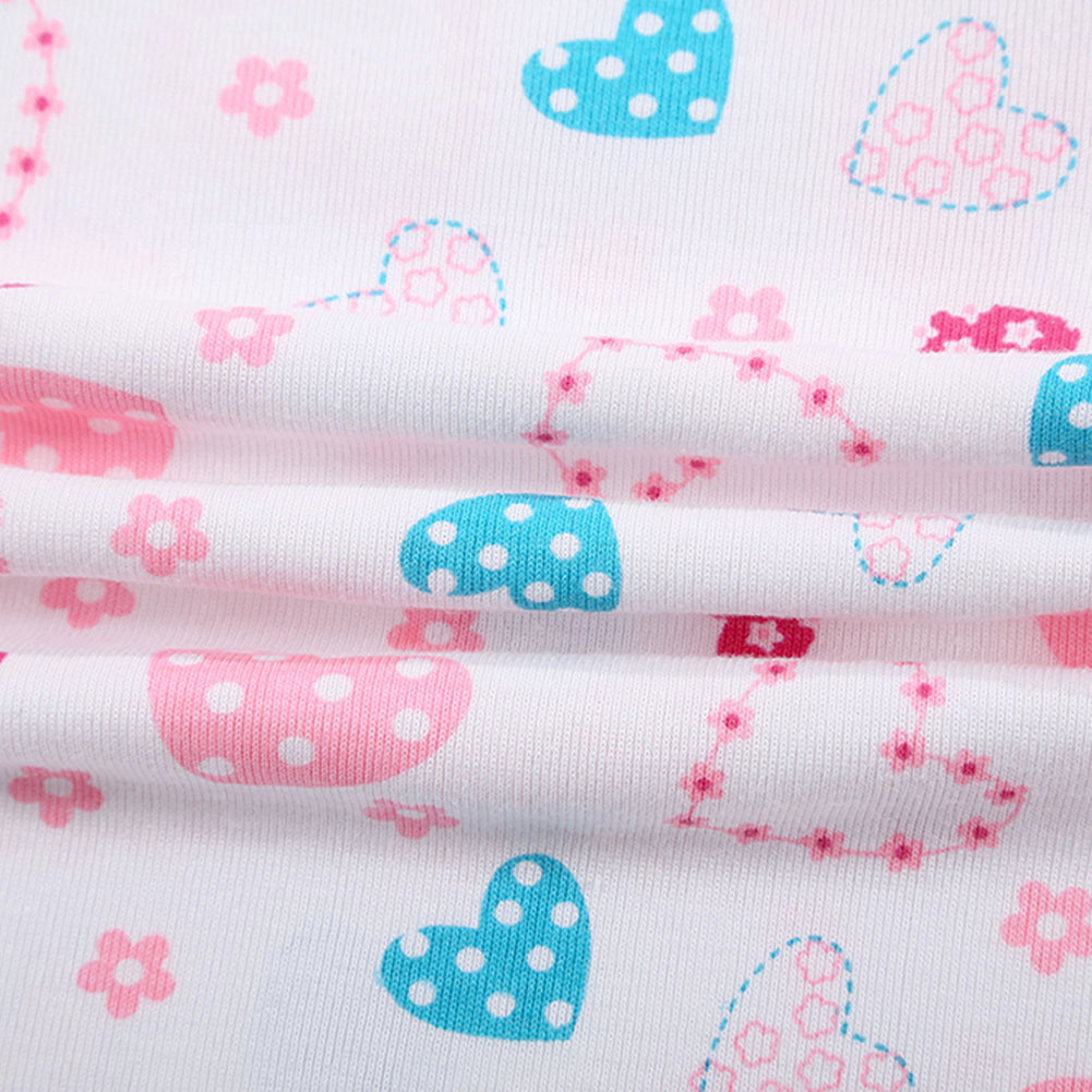 Lovely Hearts Printed Short Sleeve 0-1 Year Infant Baby Romper Summer Jumpsuits