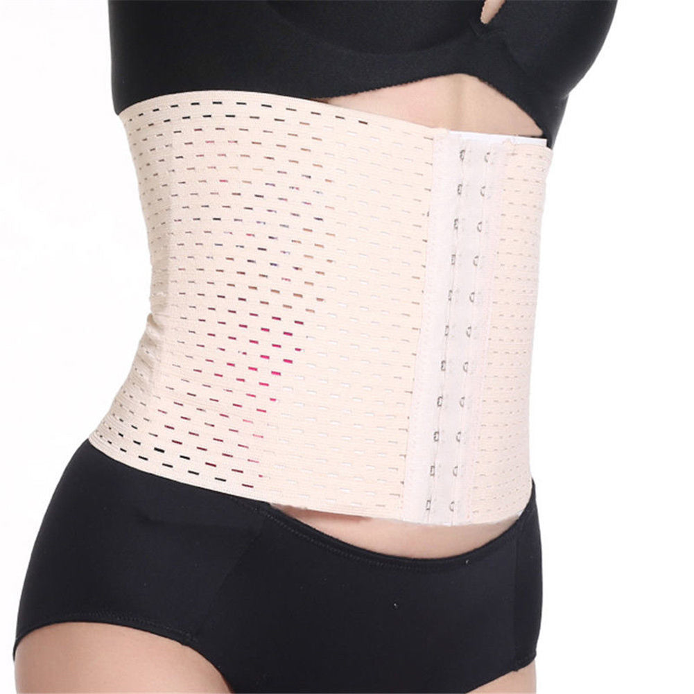 Women Breathable Underbust Corset Waist Tummy Control Trainer Belt Body Shaper