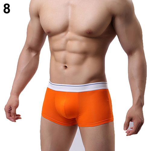 Men's Fashion Summer Sexy Breathable Underwear Bulge Pouch Boxer Shorts Briefs