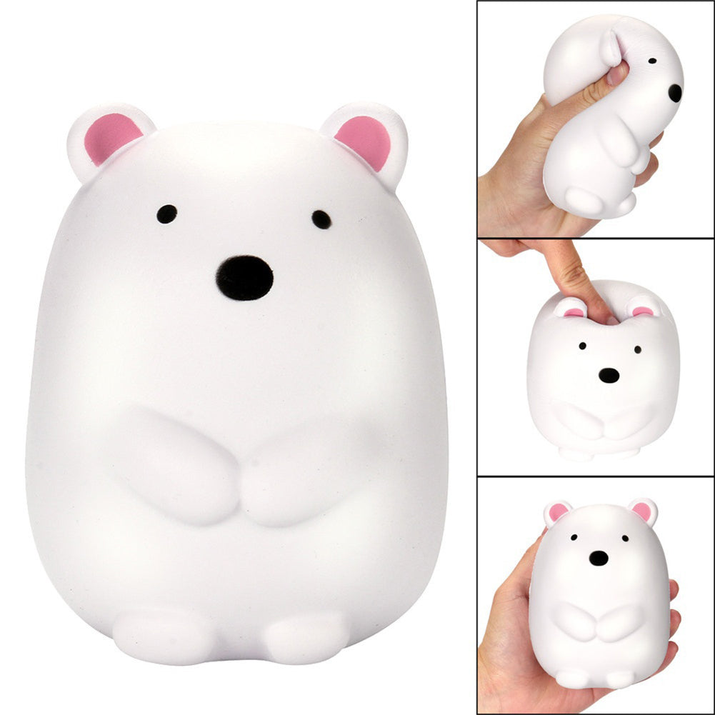 Squishy Slow Rising Polar Bear Animal Kids Adults Squeeze Toys Stress Reliever
