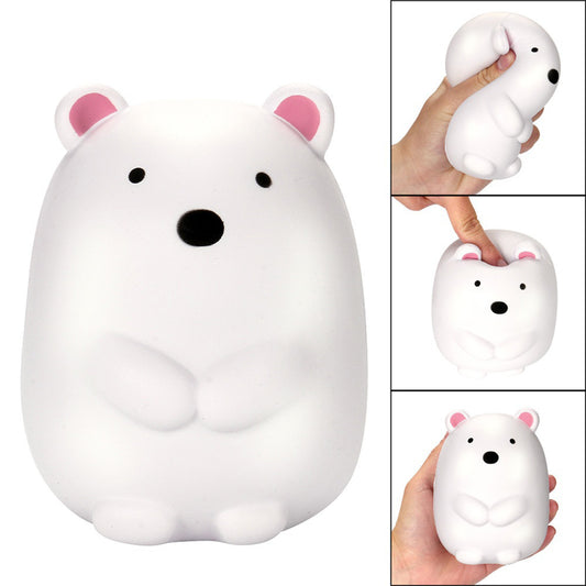 Squishy Slow Rising Polar Bear Animal Kids Adults Squeeze Toys Stress Reliever