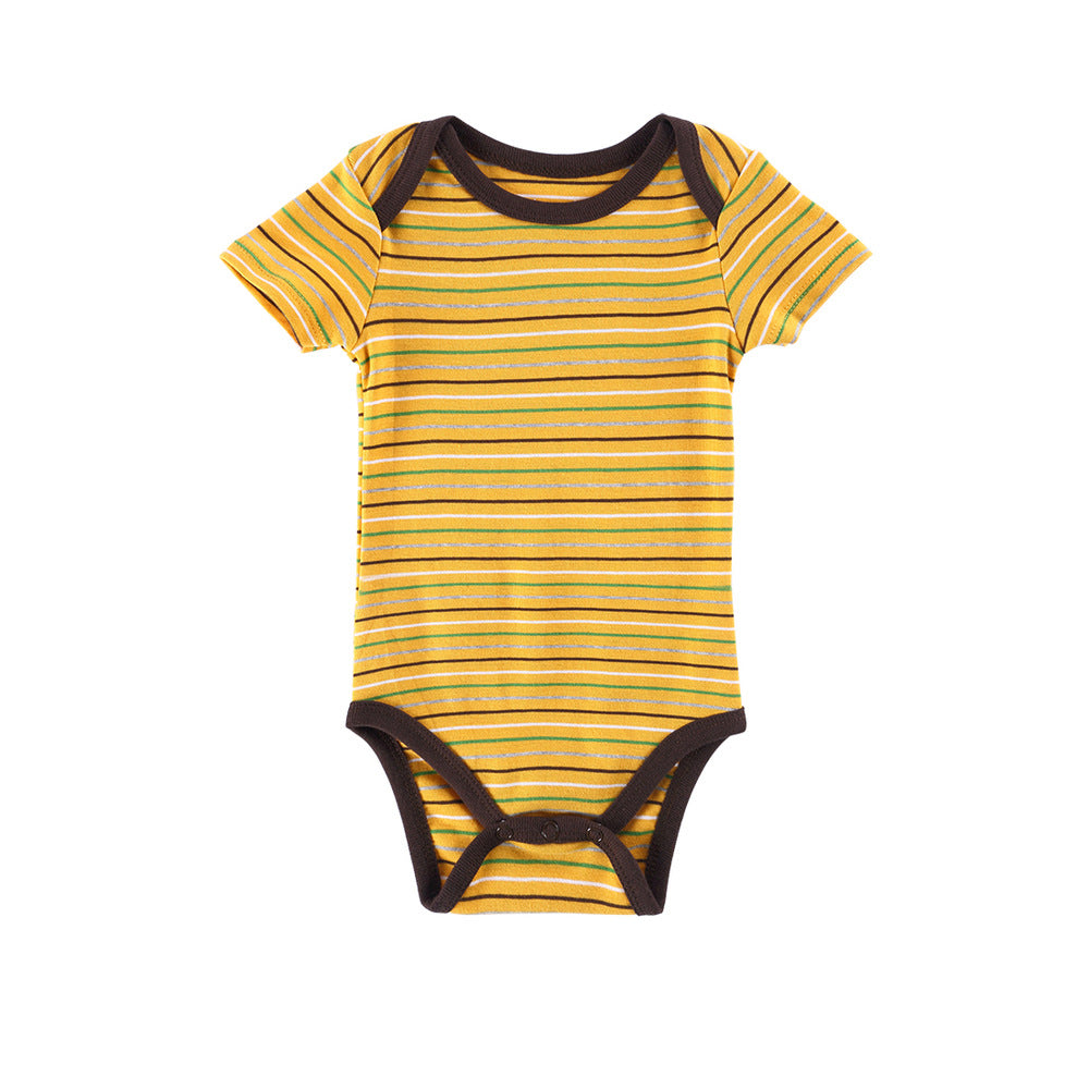 Newborn Baby Kids Boys Striped Romper Jumpsuit Bodysuit Cotton Clothes Gift