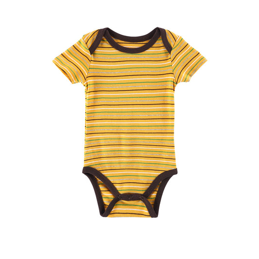 Newborn Baby Kids Boys Striped Romper Jumpsuit Bodysuit Cotton Clothes Gift