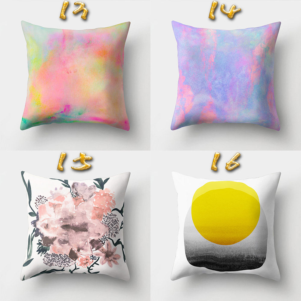 Rendering Color Throw Pillow Cover Cushion Case Pillowcase Car Home Sofa Decor