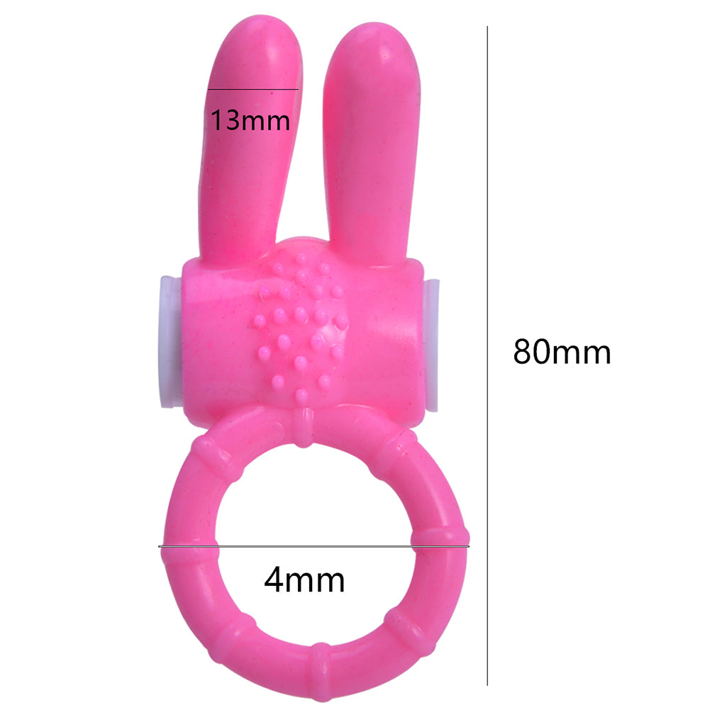 Unisex Adult Sex Toy Rabbit Ear Vibrator Silicone Stimulation Masturbation Tool