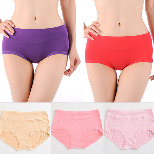 Women's Fashion Sexy Bamboo Fiber Antibacterial Underpants Briefs Underwear