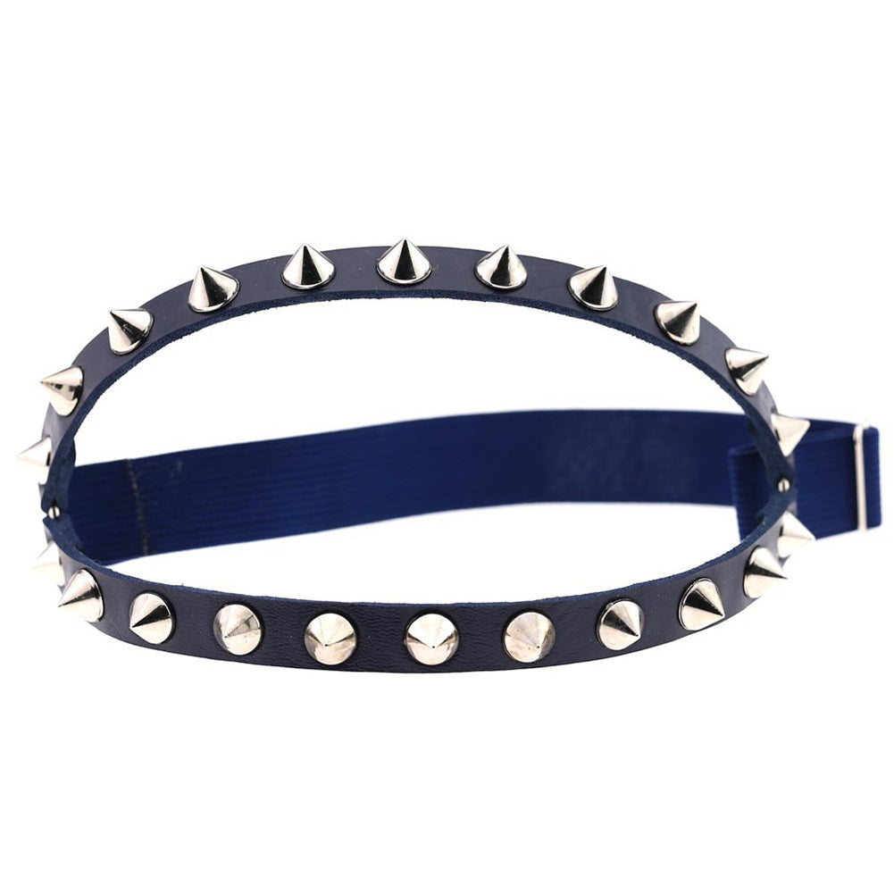 Fashion Punk Women Faux Leather Rivet Spike Sexy Leg Ring Stocking Body Jewelry