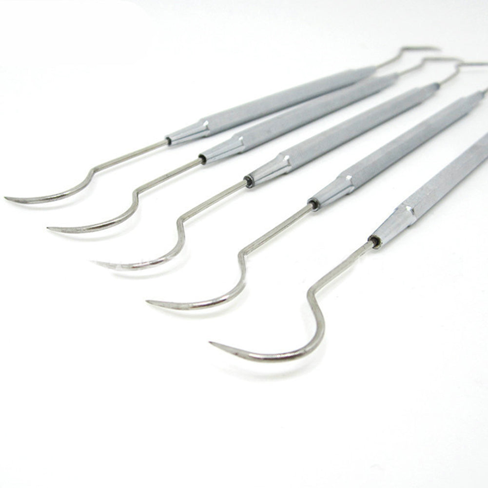 Stainless Steel Double End Hook Tooth Probe Dental Teeth Clean Hygiene Toothpick