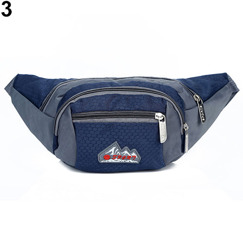 Men's Fashion New Arrival Casual Outdoor Running Sports Zipper Waist Bag Pouch