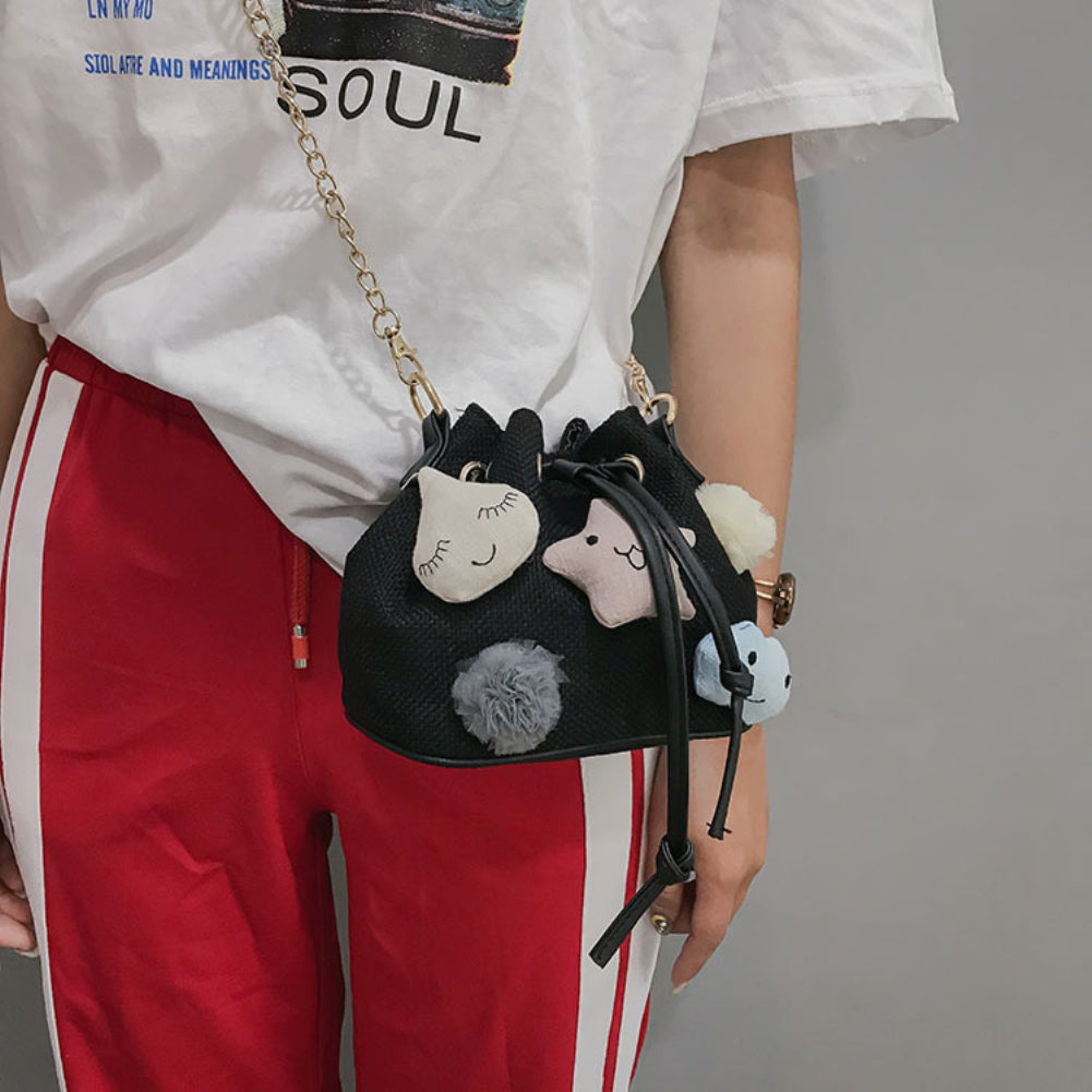 Lovely Pendant Nylon Women Cross Body Shoulder Bag Pouch Shopping Gift