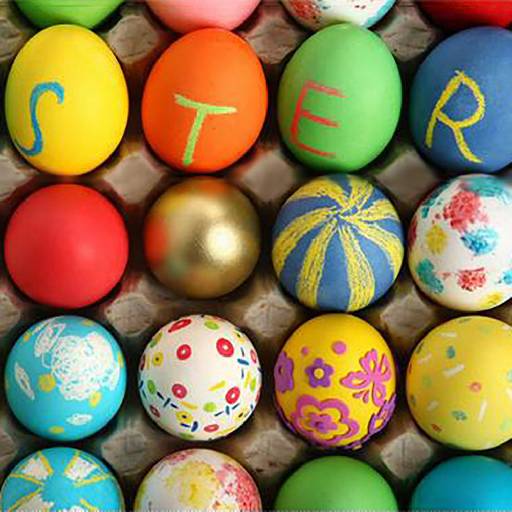 Kindergarten Wooden Kids Toy Simulation Egg DIY Painting Graffiti Educational Toy