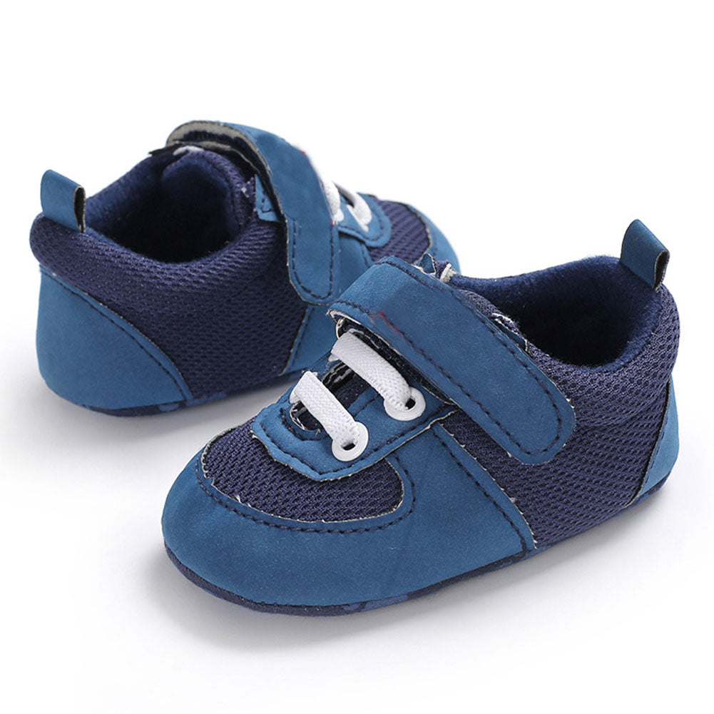 Infant Newborn Baby Mesh Magic Tape Anti-slip Soft Sole Prewalker Toddler Shoes