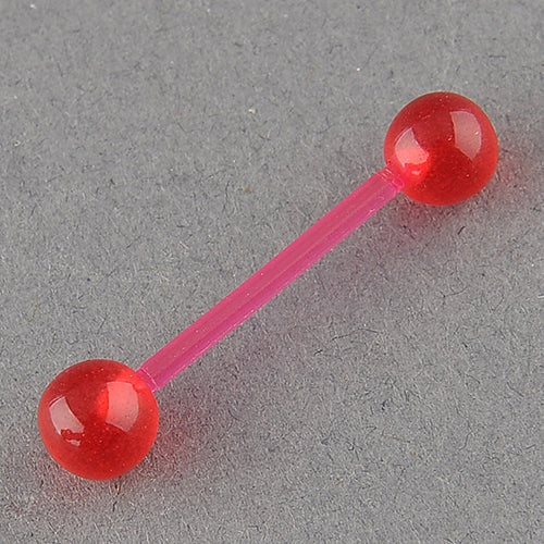 Women's Fashion Punk Glow Luminous Tongue Nose Studs Body Piercing Ball Barbells