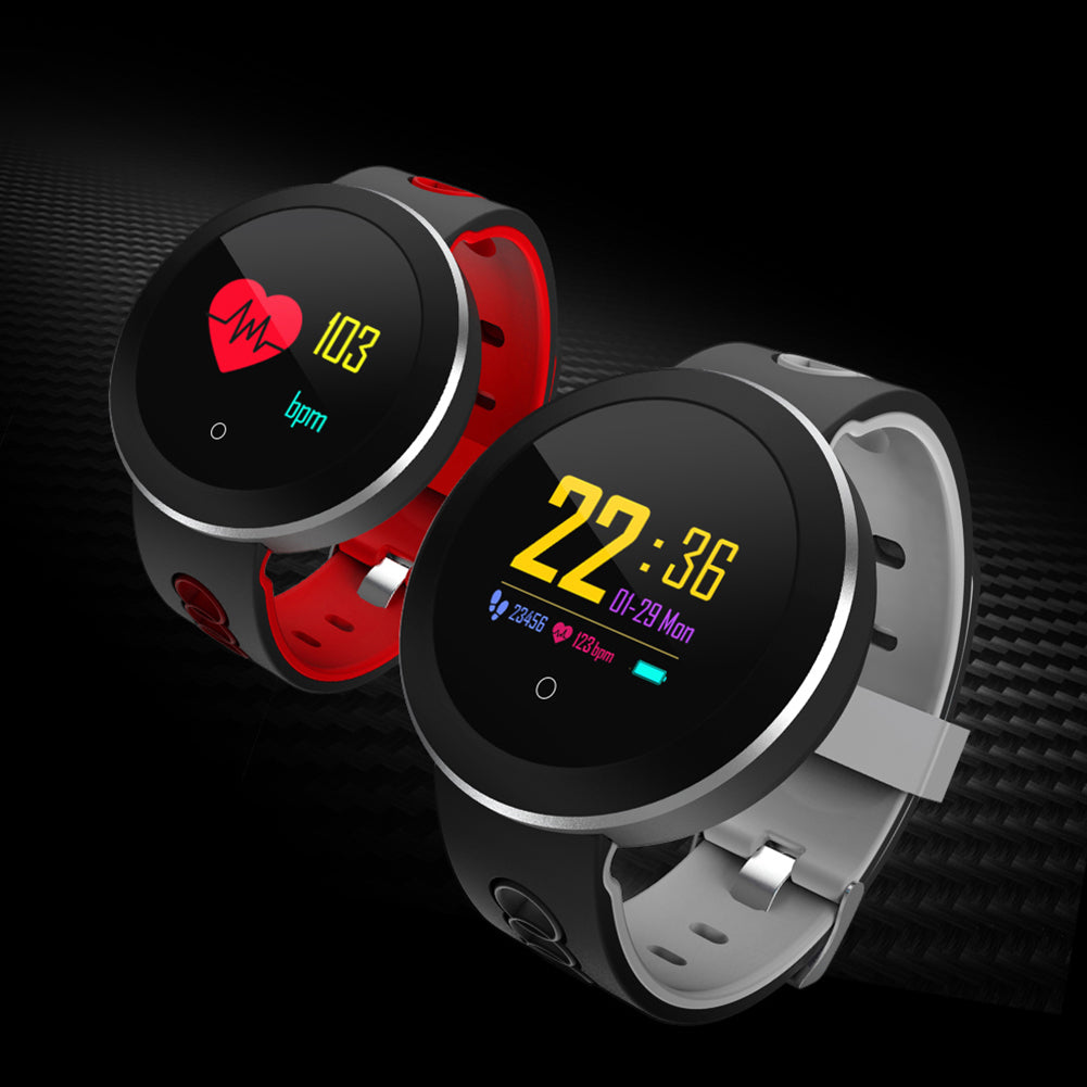 Waterproof Heart Rate Blood Pressure Wristband Fitness Tracker Smart Bracelet