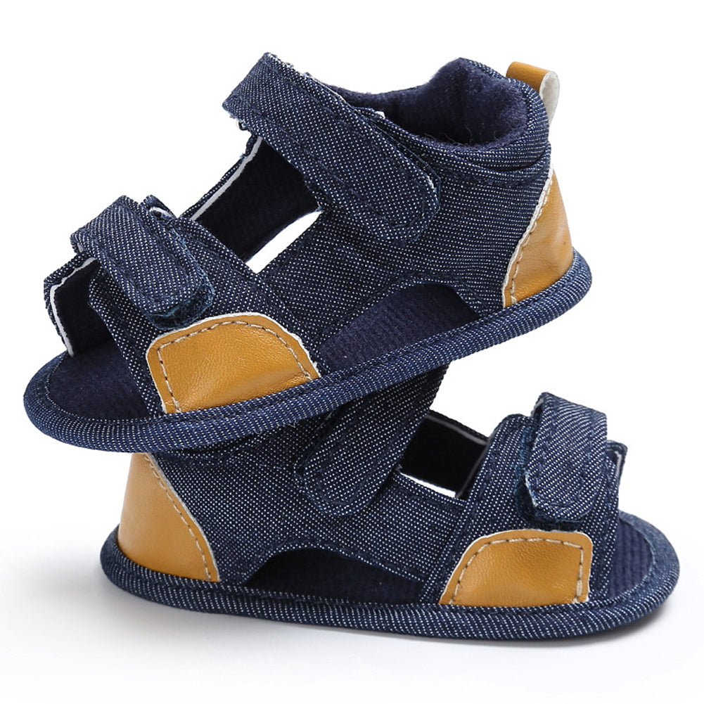 Toddler Baby Boy Denim Soft Sole Prewalker Anti-Skid Shoes Summer Sandals