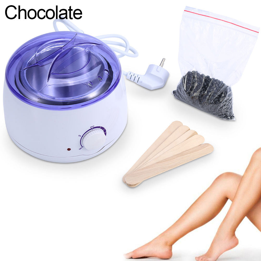 Pro Wax Kit Heater Pot Salon Waxing Hair Removal +100g Wax Bean+5Pcs Sticks