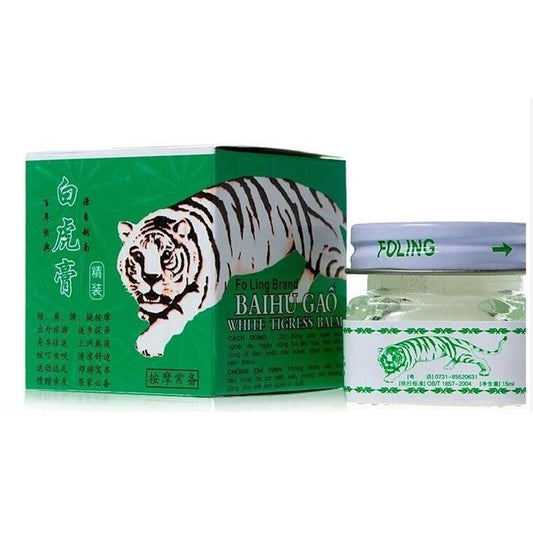 15g Vietnam White Tiger Balm for Headache Toothache Stomachache Cold Dizziness