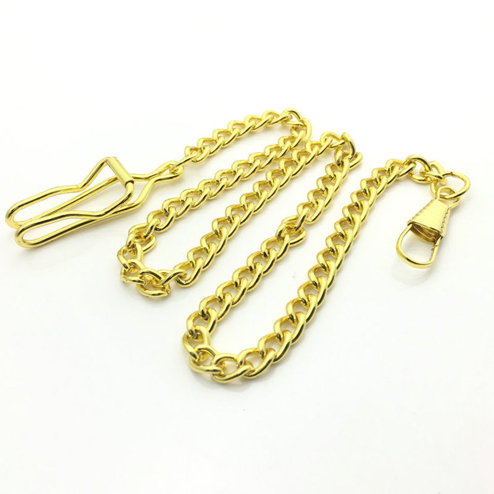 Unisex Retro Antique Gift Pocket Chain Watch Holder Necklace Jean Belt Decor