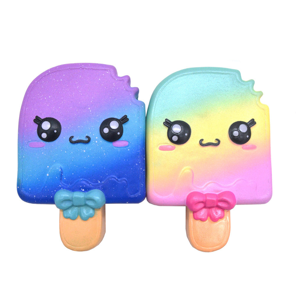 Kawaii Colorful Cartoon Ice Lolly Slow Rising Squeeze Decompression Toy Gift