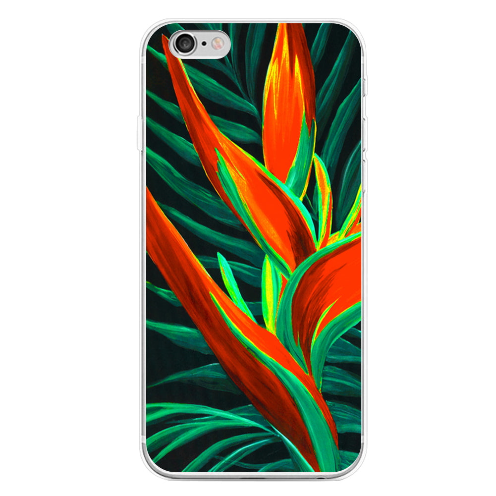 Flamingo Flower Phone Case Back Cover for iPhone 5/6S/7 Plus Samsung Galaxy S7