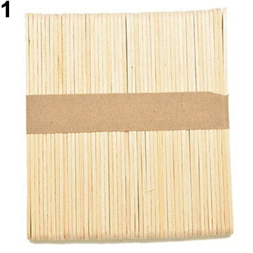 Kids Child Natural Multi-Color Wooden Popsicle Sticks DIY Crafts Puzzle Toy Gift