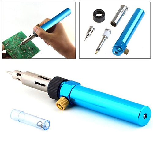 Gas Blow Torch Soldering Solder Iron Gun Butane Cordless Welding Pen Burner