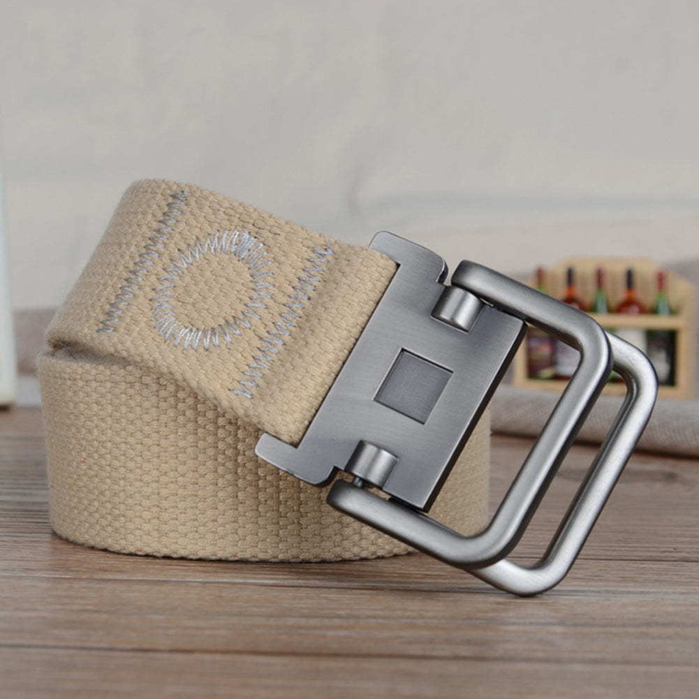 47inch 3.8cm Fashion Men's Canvas Belt Casual Wrist Strap Waistband Xmas Gift