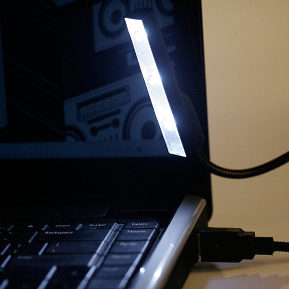 Portable Flexible LED Light USB Powered Lamp for Laptop Notebook PC Computer