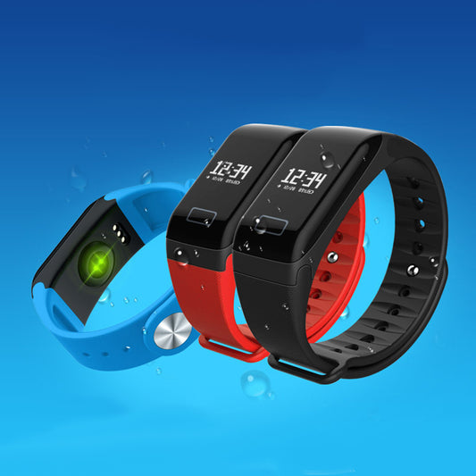F1 Fitness Blood Pressure Oxygen Heart Rate Monitor Smart Watch Band Bracelet