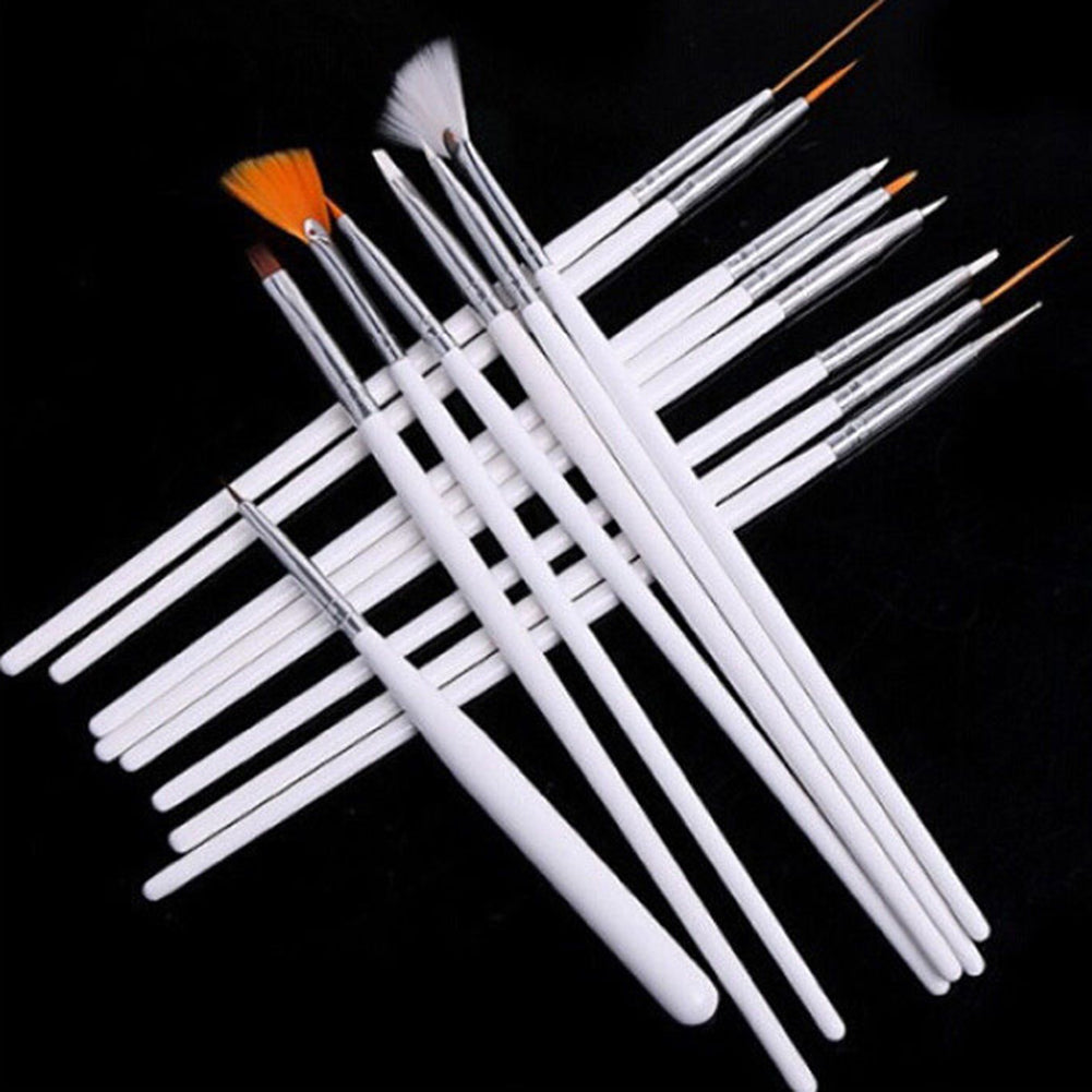 15 Pcs/Set Nail Art UV Gel Design Dotting Painting Pen Brush Manicure DIY Tool