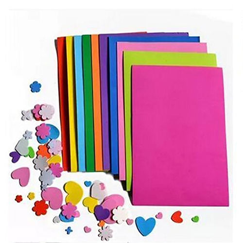 10 Sheets Multicolor A4 Sponge EVA Foam Paper Kids Handmade DIY Hand Craft Paper