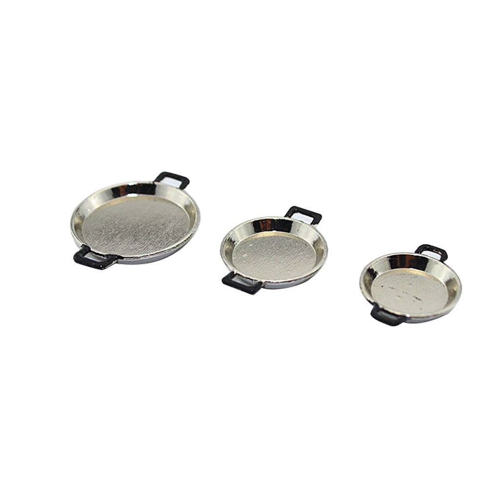 3Pcs Mini Plate 1:6 1:12 Simulation Model Toy Dollhouse Accessories Home Decor