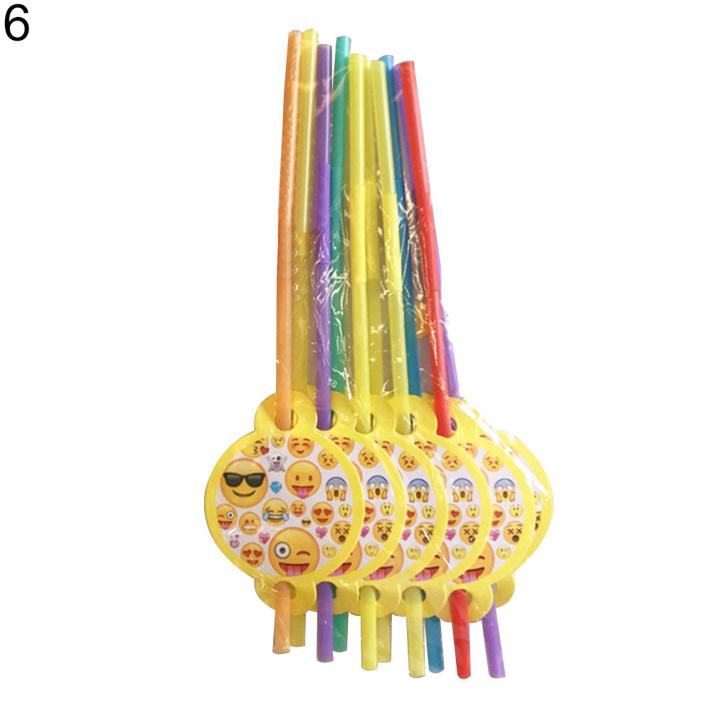 Cute Emoji Smile Cry Baby Kids Birthday Party Event Decoration Supplies Set