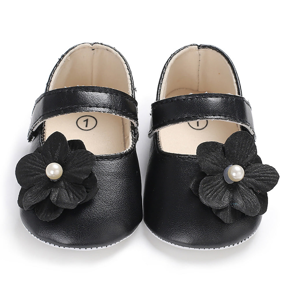 Cute Baby Girls Infants Autumn Flower Shoes Prewalker Footwear First Walker
