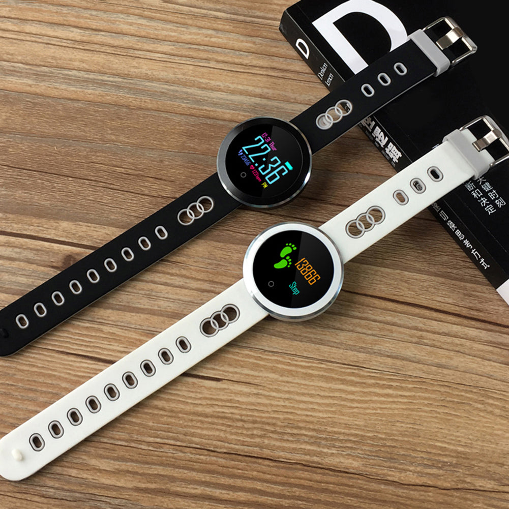 Waterproof Heart Rate Blood Pressure Wristband Fitness Tracker Smart Bracelet