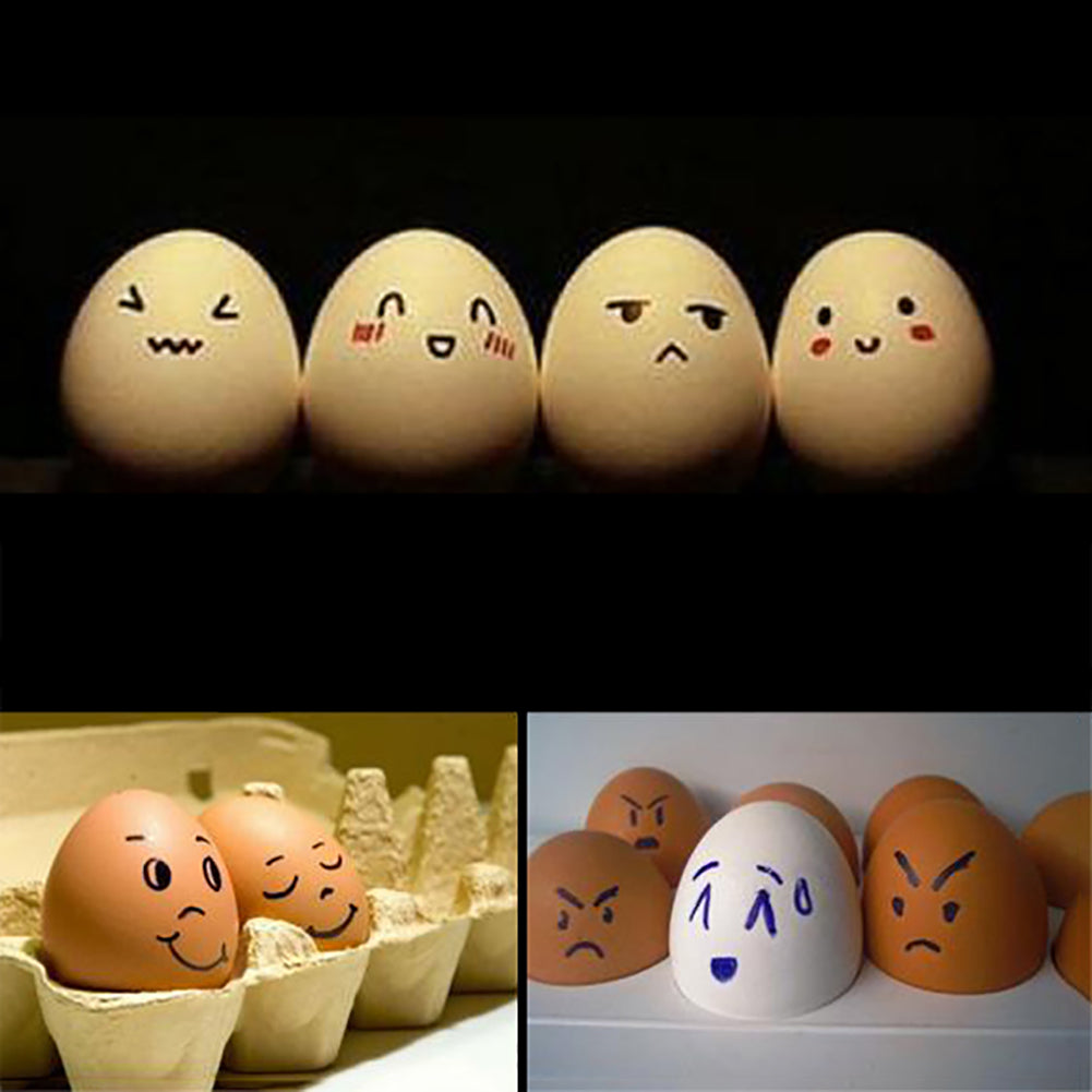 Kindergarten Wooden Kids Toy Simulation Egg DIY Painting Graffiti Educational Toy