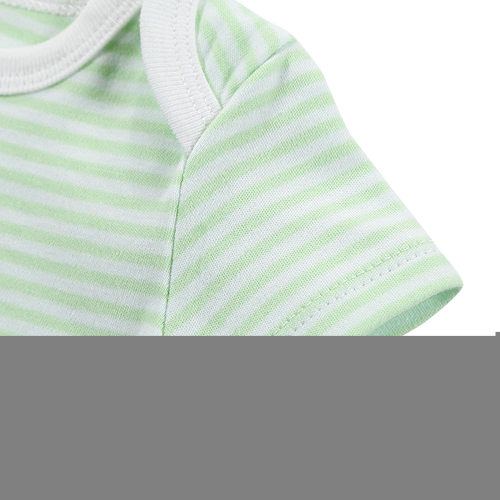 Fashion Infant Baby Boy Girl Short Sleeve Romper Stripe Summer Babysuit Jumpsuit