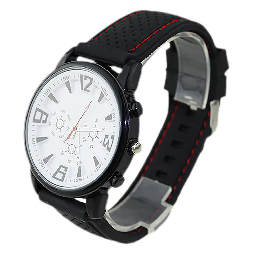 Fashion Military Pilot Aviator Army Style Silicone Men Outdoor Sport Wrist Watch
