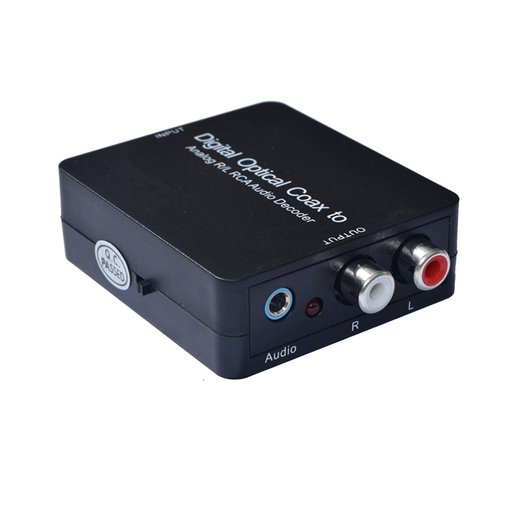 Optical Coaxial Toslink Digital to Analog R/L RCA Audio Decoder Converter