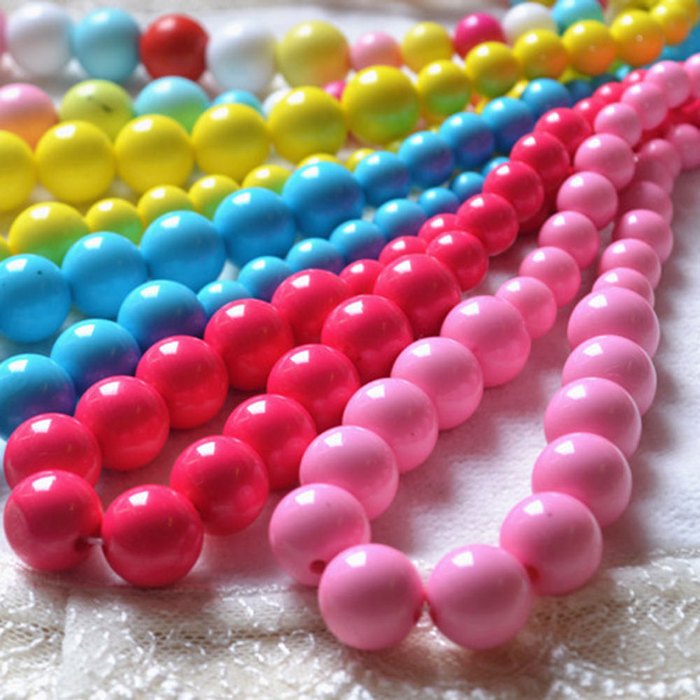 Toddler Baby Girl Colorful Beads Chain Necklace Princess Jewelry Birthday Gift