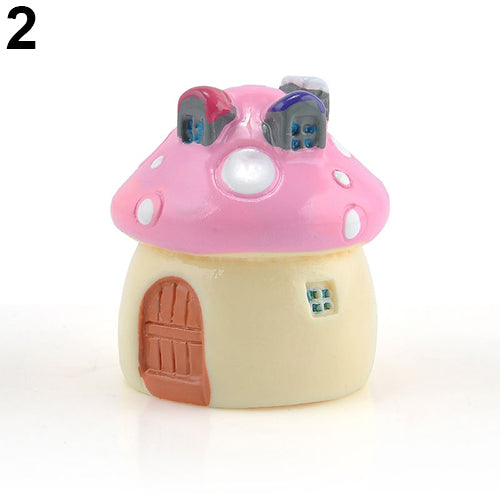 3 Sizes Mushroom Miniature Garden Ornament DIY Craft Pot Fairy Dollhouse Decor