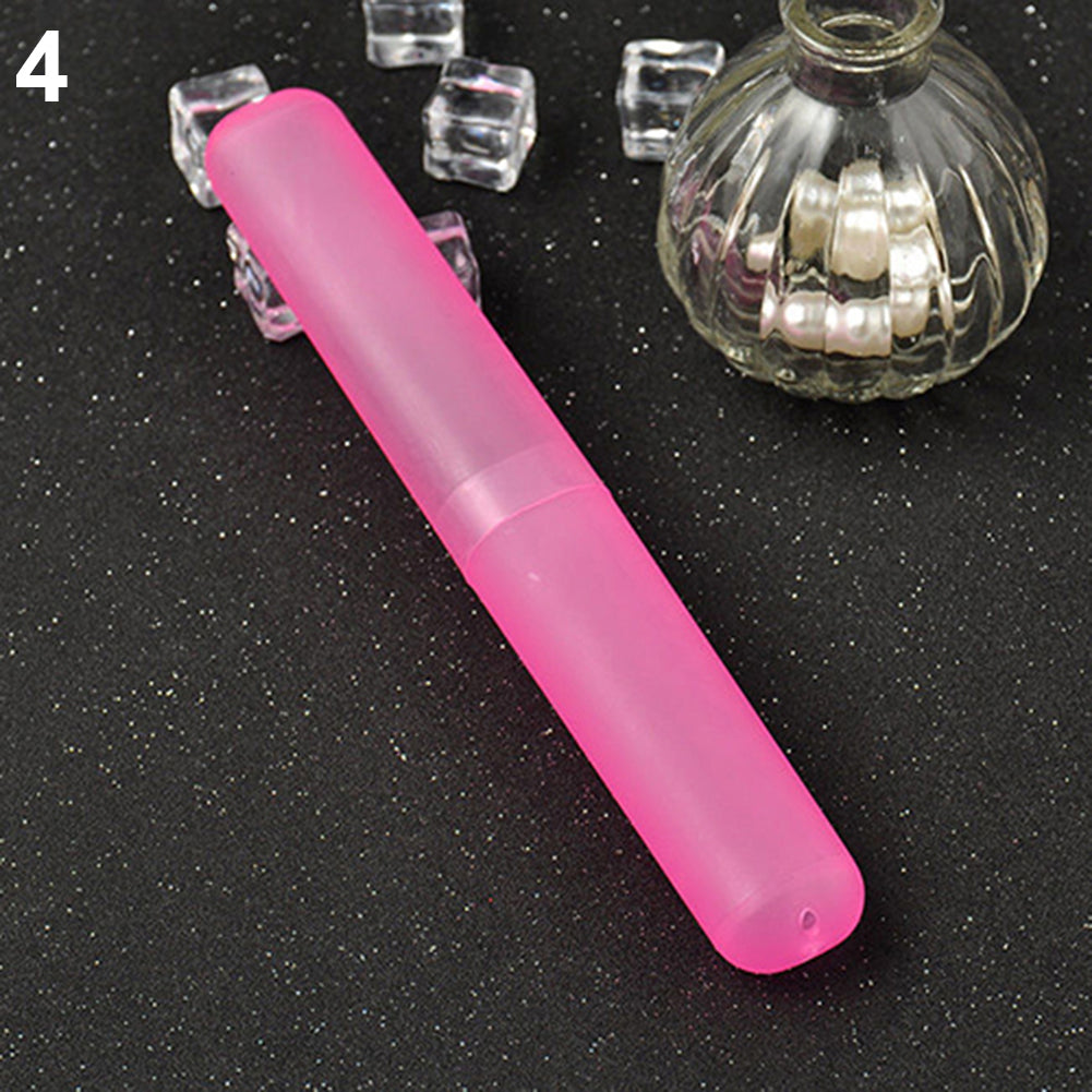 Fashion Travel Hiking Camping Portable Toothbrush Case Storage Holder Cover Box