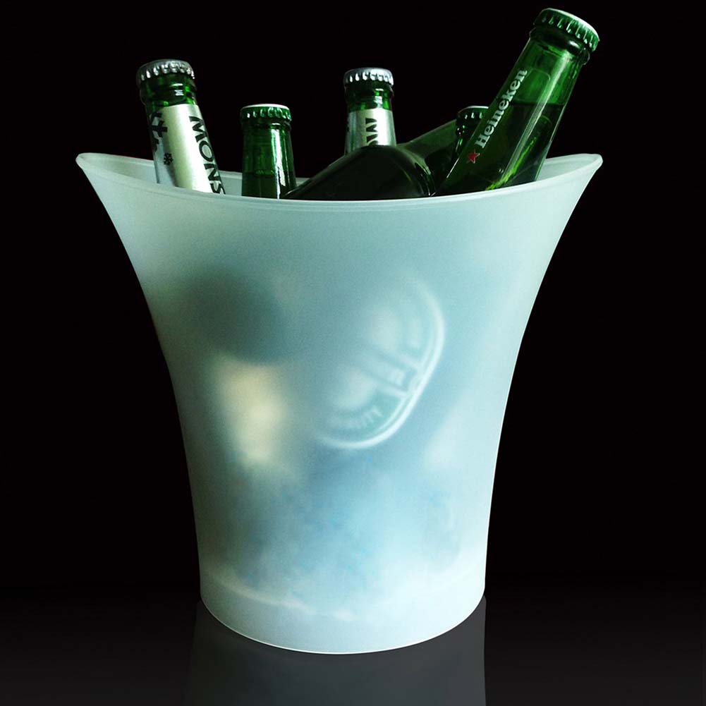 5L Waterproof LED Light Up Champagne Beer Ice Bucket for Bar Night Party KTV