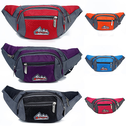 Men's Fashion New Arrival Casual Outdoor Running Sports Zipper Waist Bag Pouch