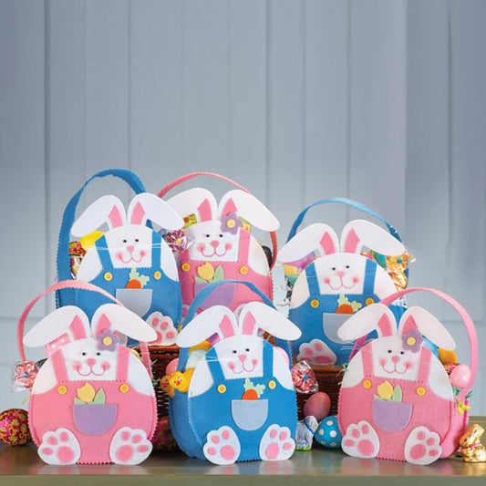 Cute Cartoon Rabbit Bunny Easter Gift Candy Cloth Bag Basket Party Accessory