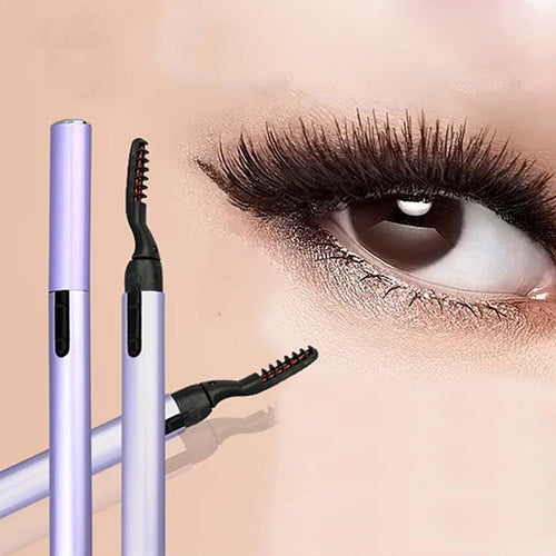 Mini Pen Style Electric Heated Eyelash Eye Lashes Curler Long Lasting Makeup Kit