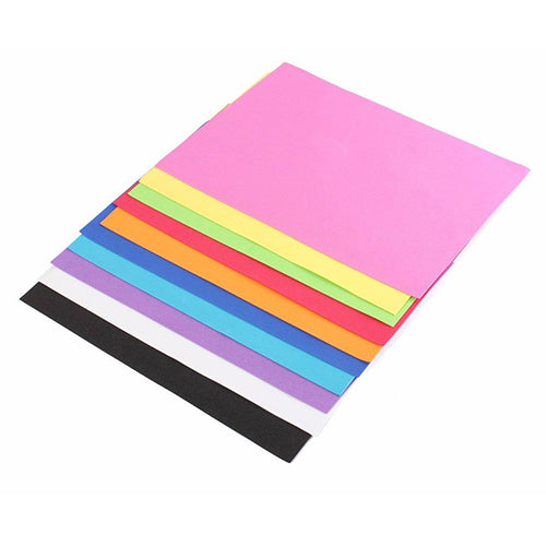 10 Sheets Multicolor A4 Sponge EVA Foam Paper Kids Handmade DIY Hand Craft Paper